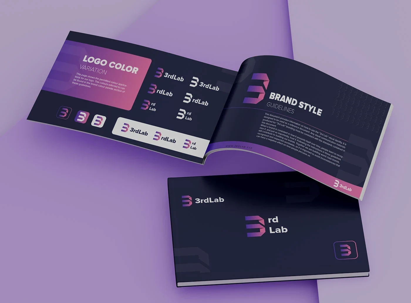3rdLab brand identity presentation 1