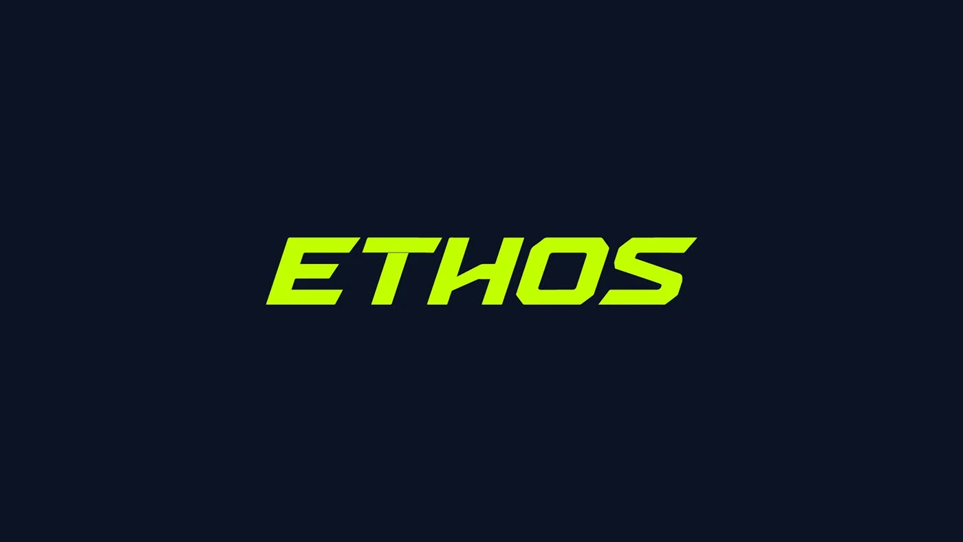 Ethos Activewear brand identity presentation 1