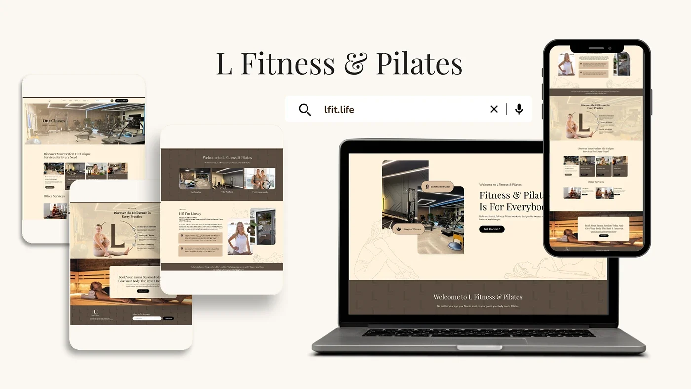 L Fitness & Pilates — digital identity presentation