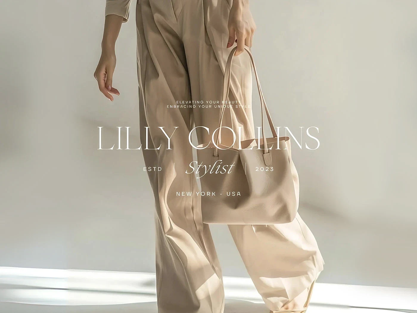 Lilly Collins brand identity presentation 1