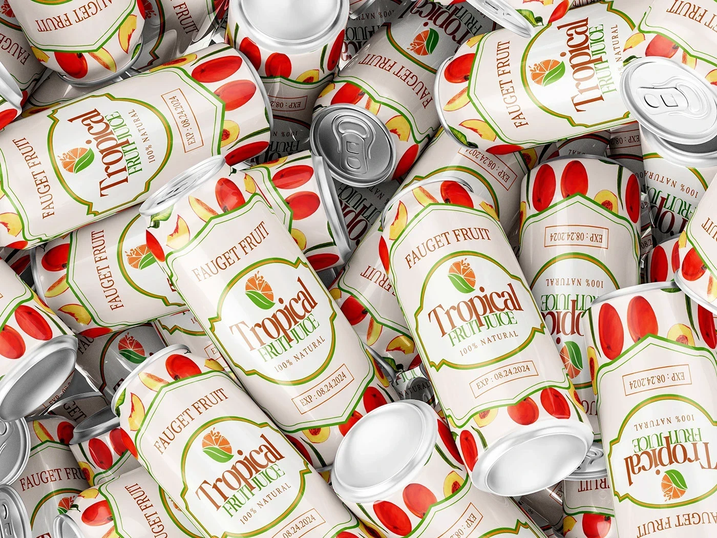 Tropical Beverage packaging design presentation 1
