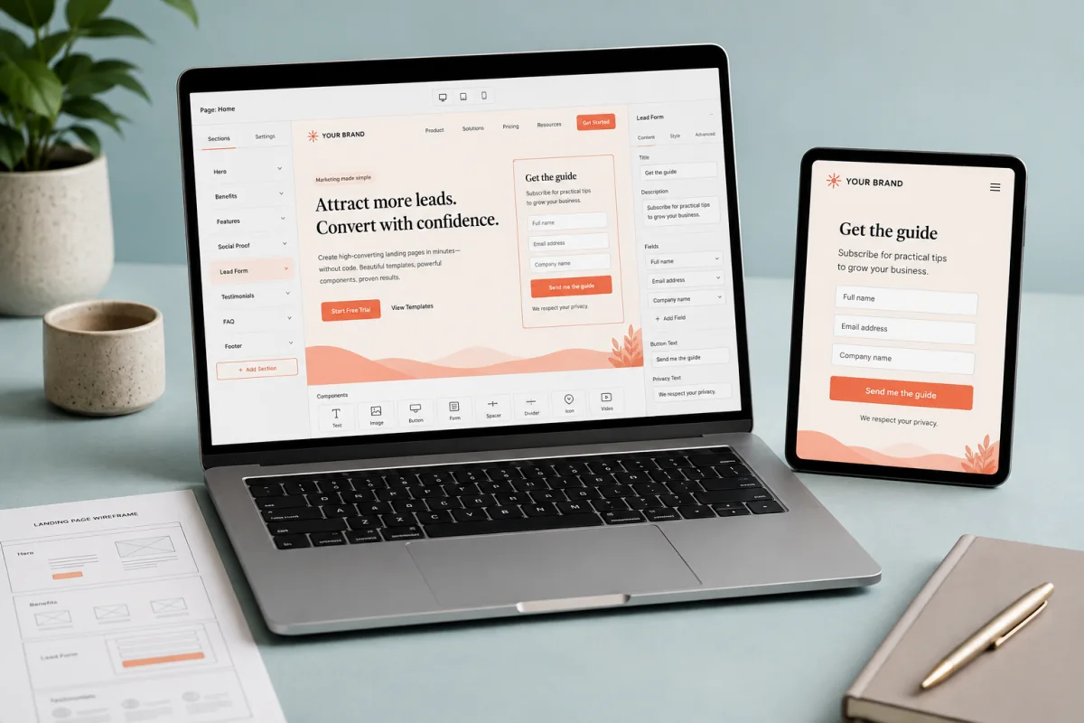 Bring landing pages, forms and the marketing journey together.